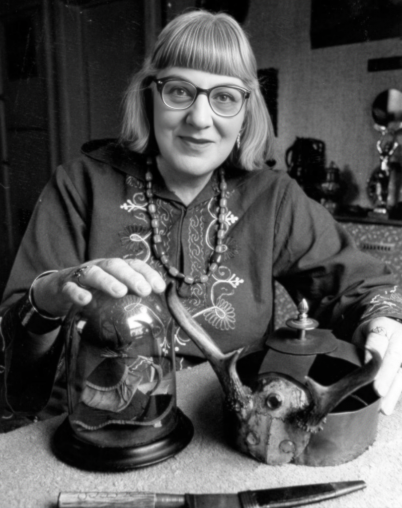 Doreen-with-horned-crown-and-bell-jar-with-witch