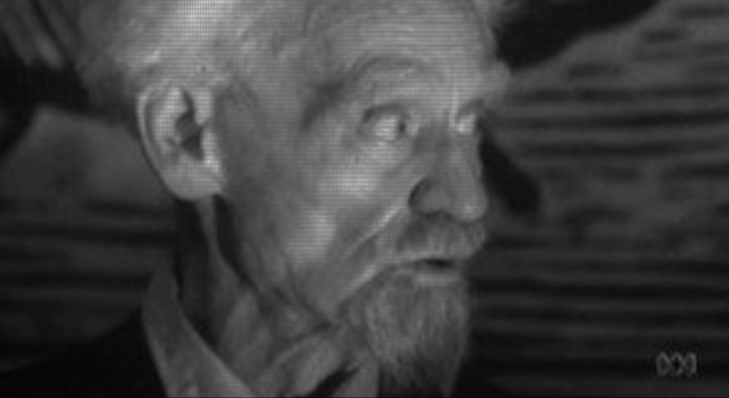 Gerald Gardner black and white facing left old documentary