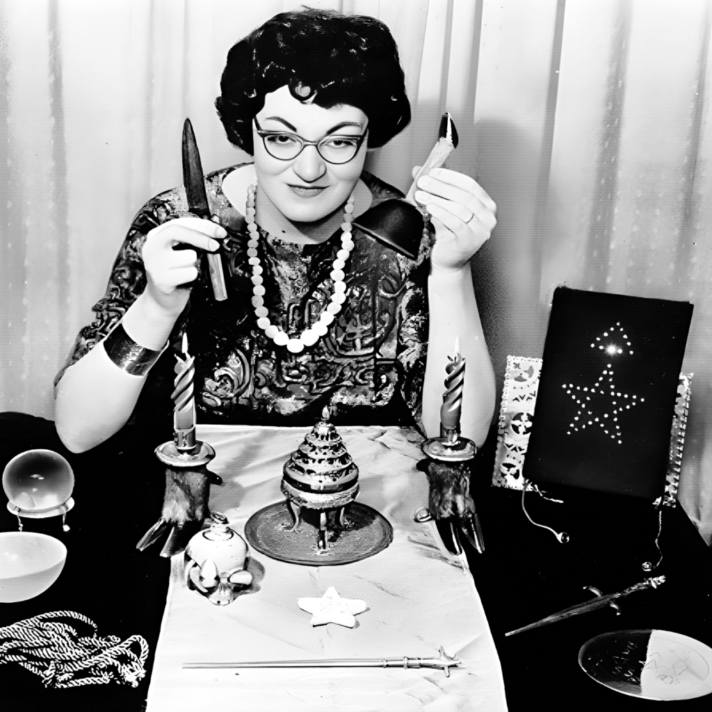 Doreen with altar tools