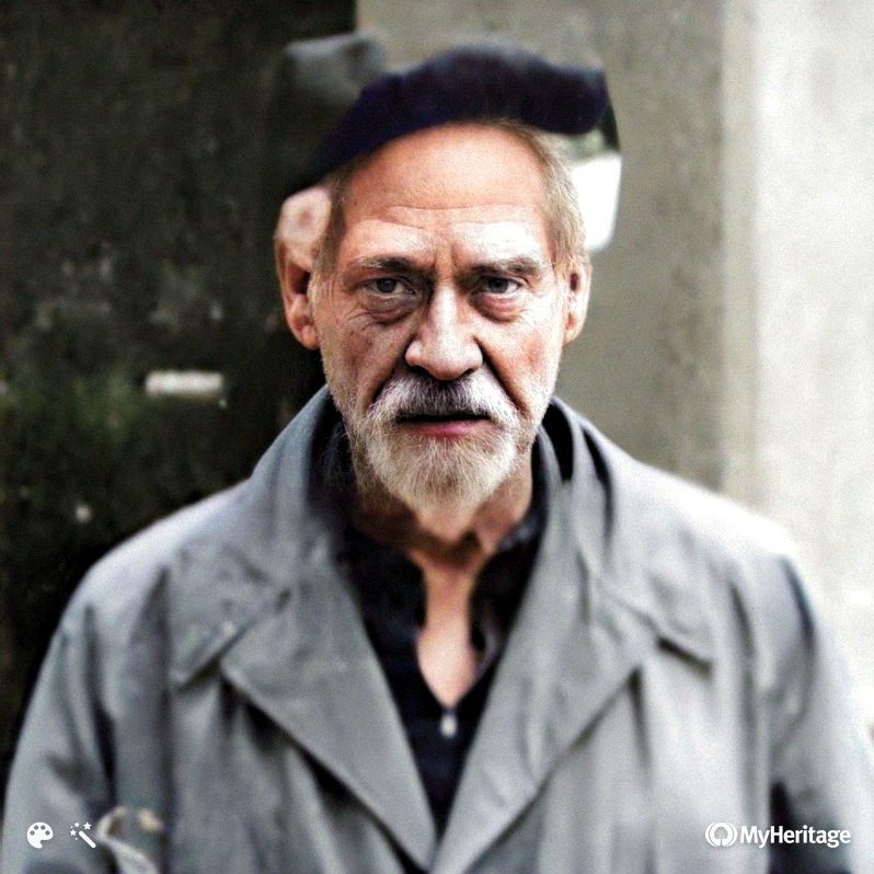 Gerald Gardner My heritage AI enhanced